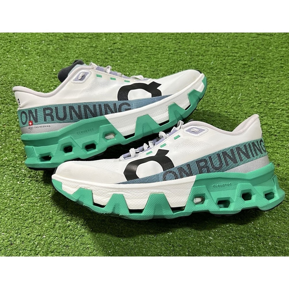 Women's On Cloudmonster Hyper SZ 7.5 Undyed Mint Running Shoes Preppy Athleisure